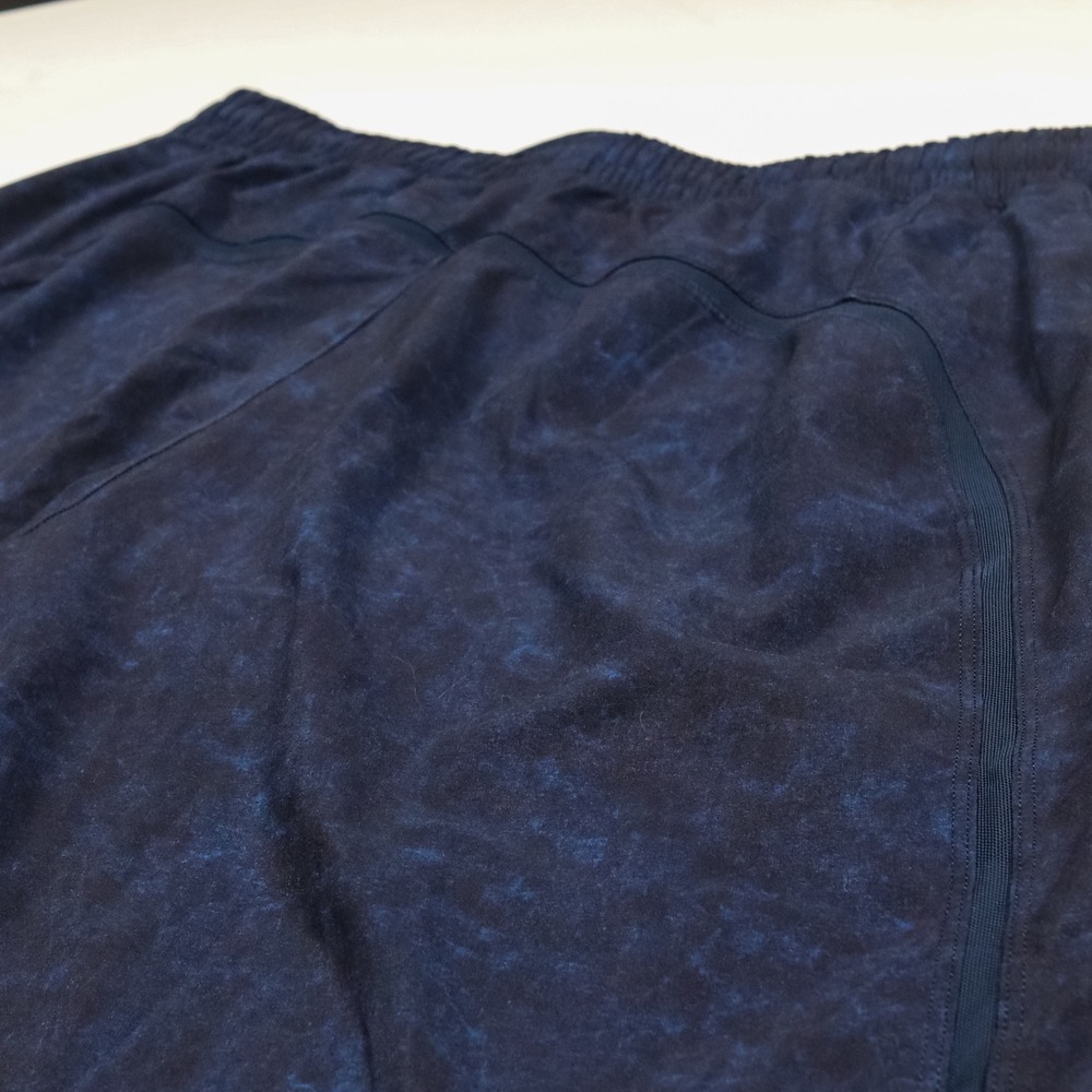 Lululemon Pace Breaker Lined Shorts Mens XL Navy Black Diamond Dye 9" M7ADJS - Picture 10 of 12